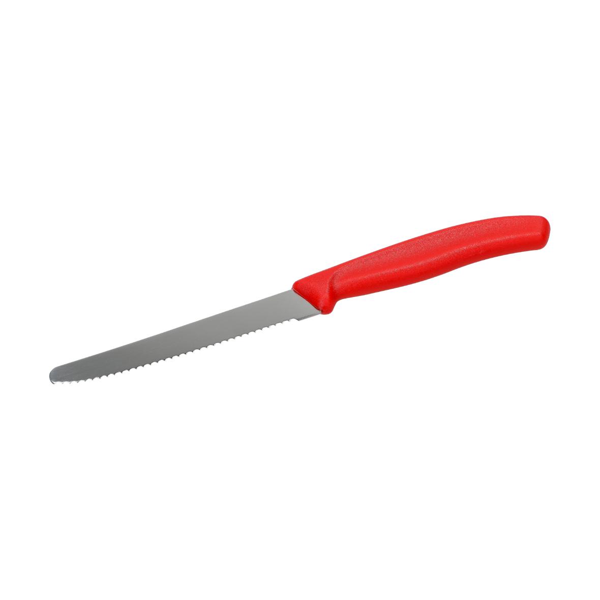 Brotzeitmesser „Vesper“ – Rot / Silber