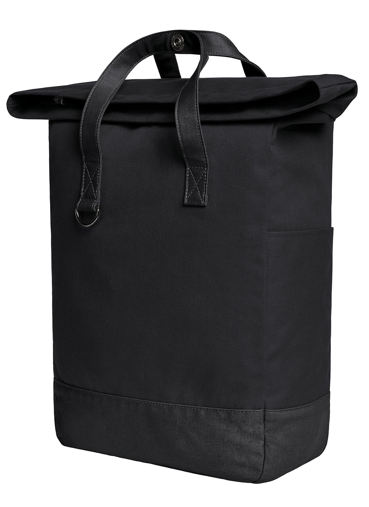 Canvas Überschlagrucksack mit Magnetverschluss