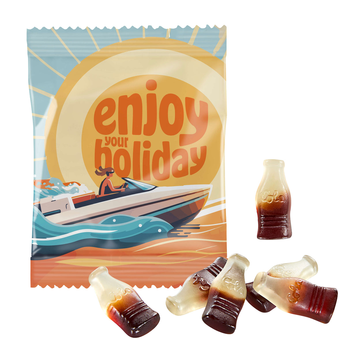 Cola Fläschchen Fruchtgummi im Werbetütchen, 18 g