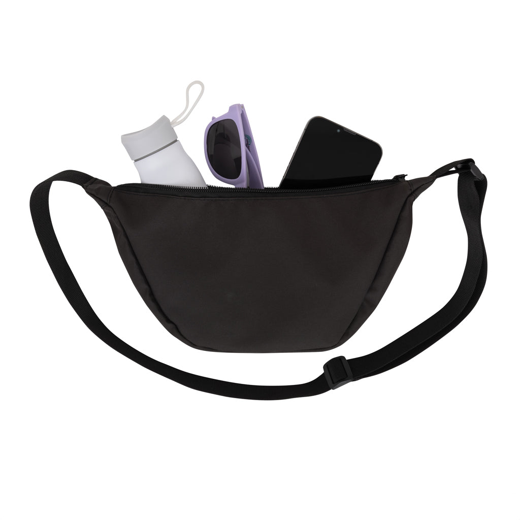 Crescent AWARE™ RPET Half-Moon Sling Tasche – schwarz