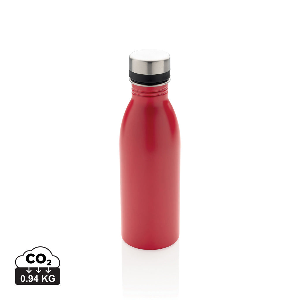 Deluxe Wasserflasche aus RCS recyceltem Stainless-Steel – rot