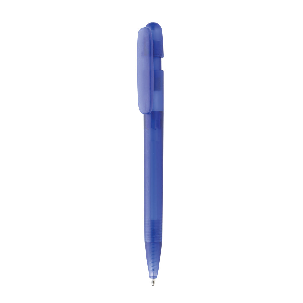 Devin transparenter Stift aus GRS zertifiziertem rABS – blau