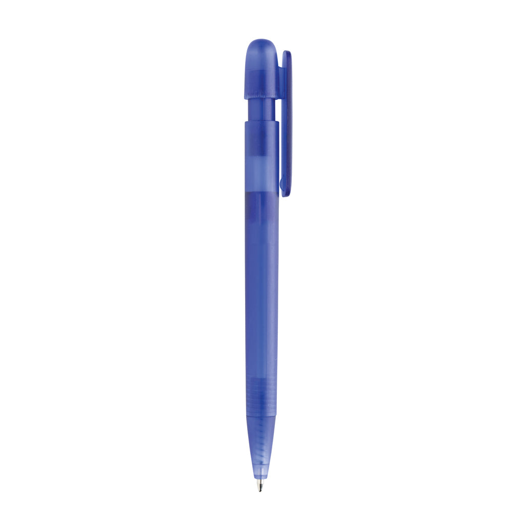 Devin transparenter Stift aus GRS zertifiziertem rABS – blau