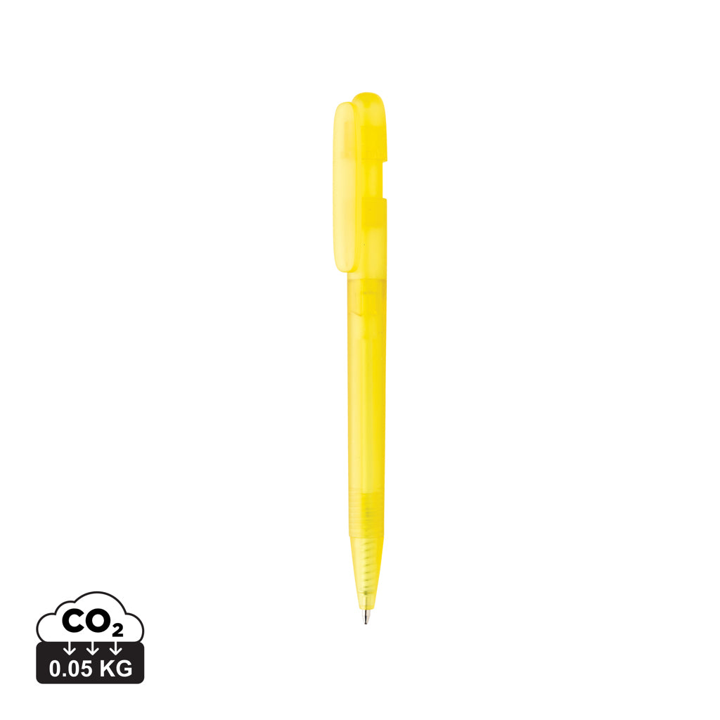 Devin transparenter Stift aus GRS zertifiziertem rABS – gelb