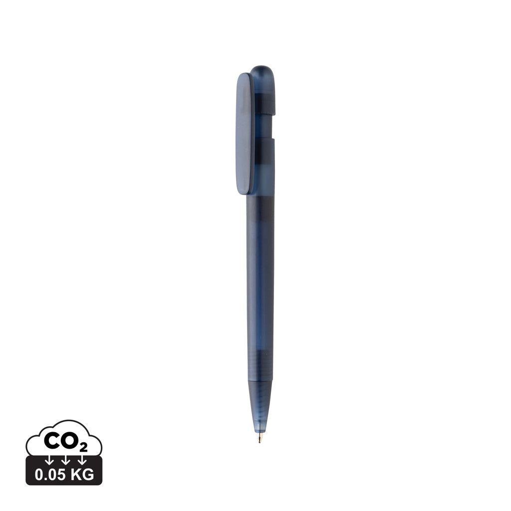 Devin transparenter Stift aus GRS zertifiziertem rABS – navy blau