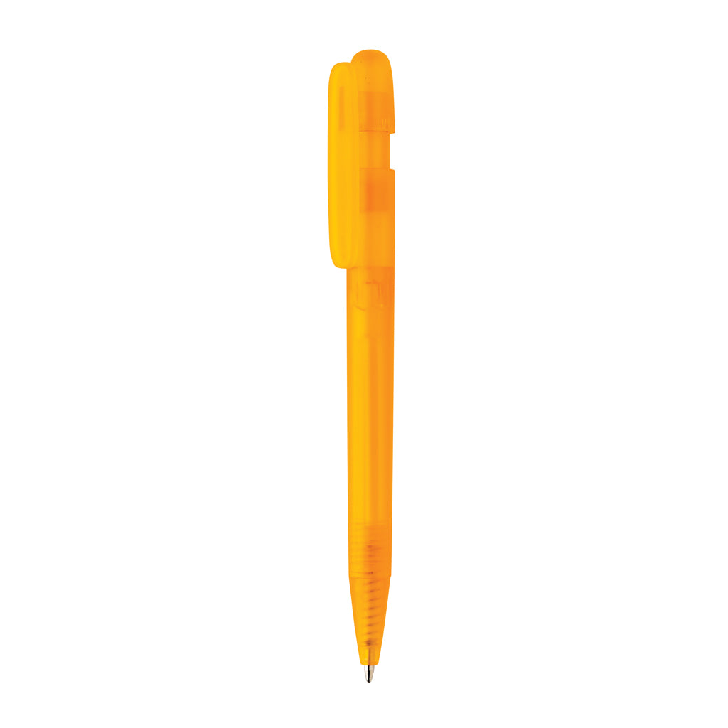 Devin transparenter Stift aus GRS zertifiziertem rABS – orange