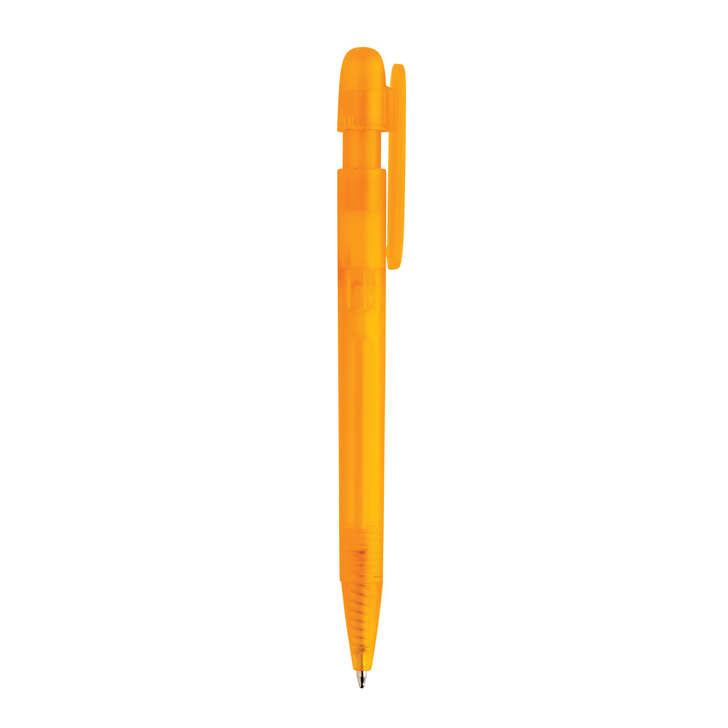 Devin transparenter Stift aus GRS zertifiziertem rABS – orange