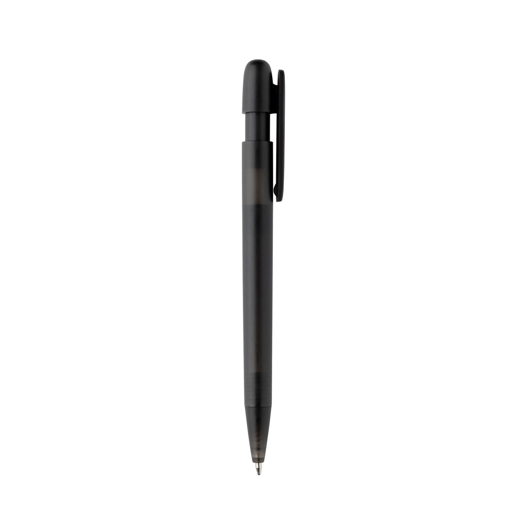 Devin transparenter Stift aus GRS zertifiziertem rABS – schwarz