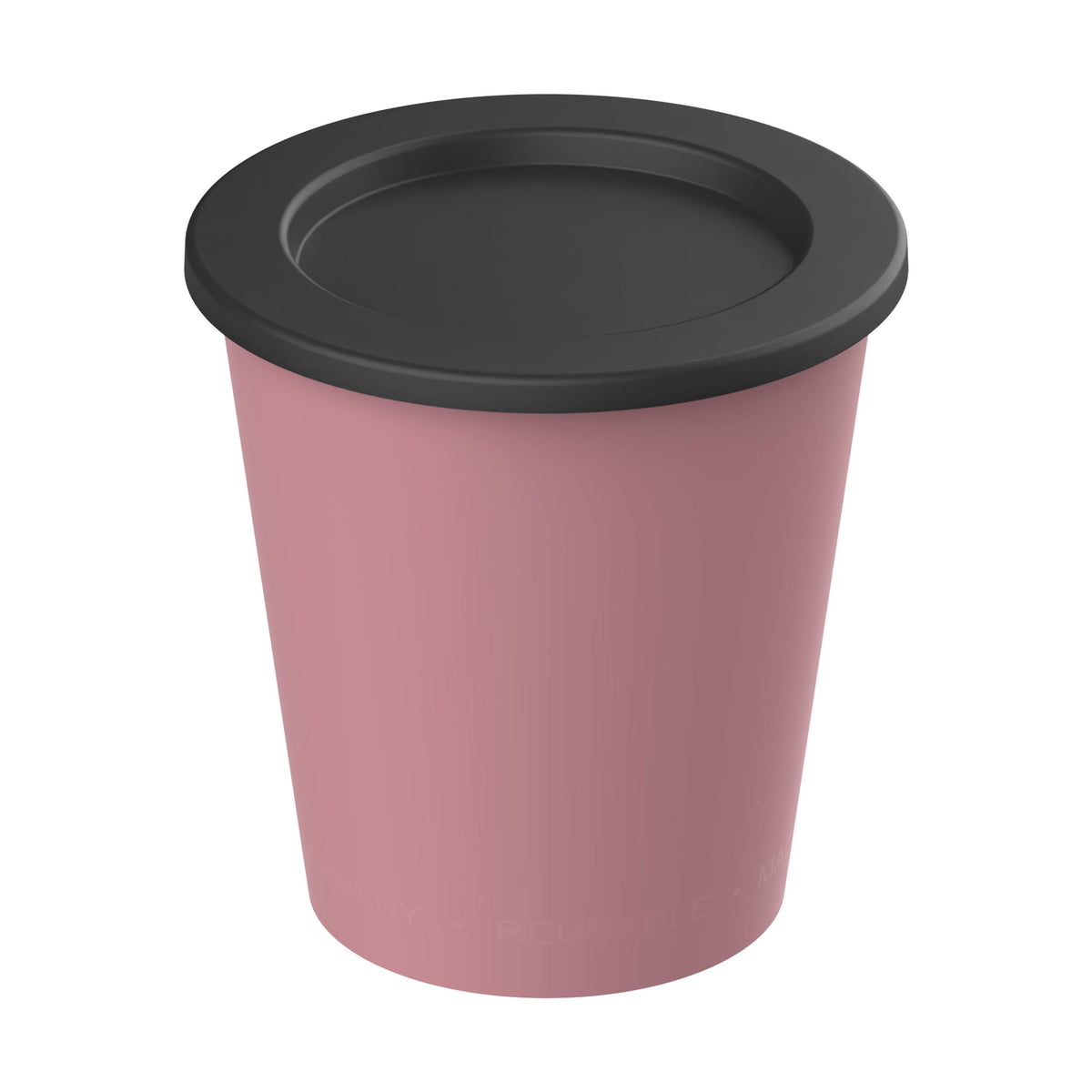 Dipbecher „ToGoPlus“, 200 ml – Raffiniertes rot / Schwarz