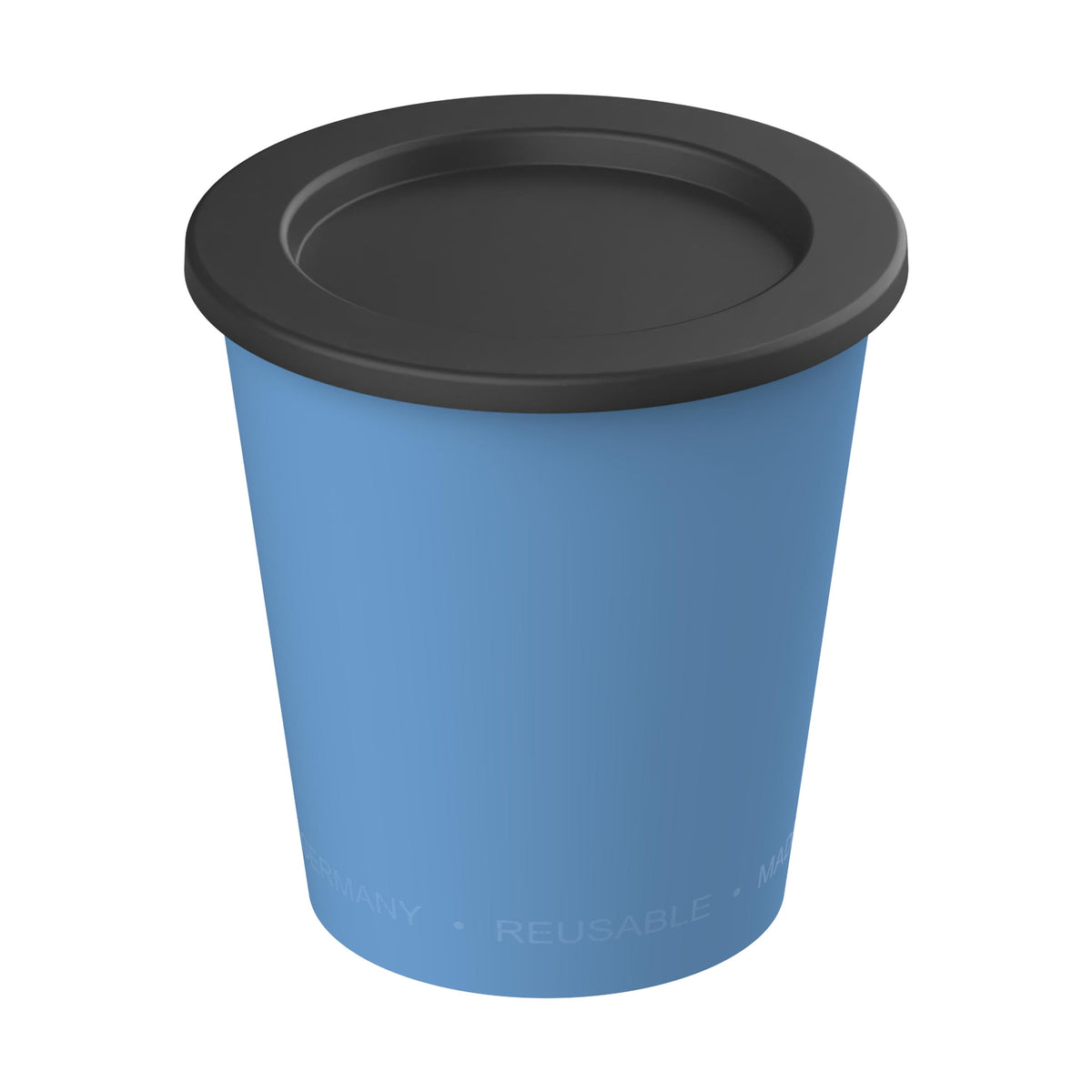 Dipbecher „ToGoPlus“, 200 ml – Behagliches blau / Schwarz