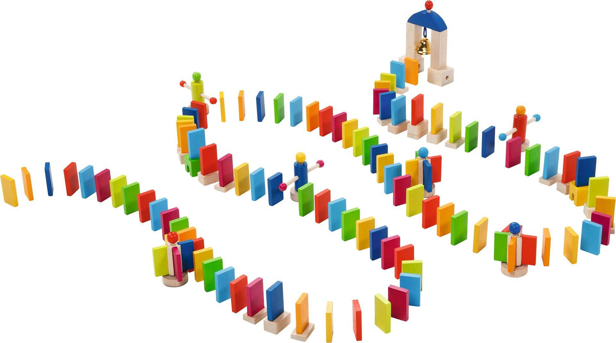 Domino Rallye mit 200 Steinen und Glocke von goki – Ansicht