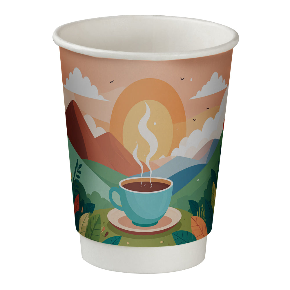 Doppelwandiger Pappbecher Maxi mit Logo
