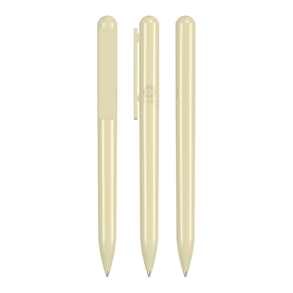 Drehkugelschreiber gedeckt mit Kugelschreibermine – Beige