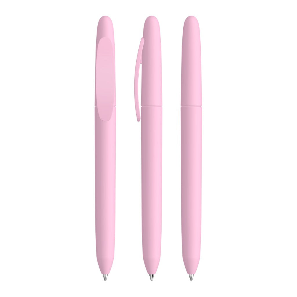 Drehkugelschreiber mit weicher Griffoberfläche – Rosa
