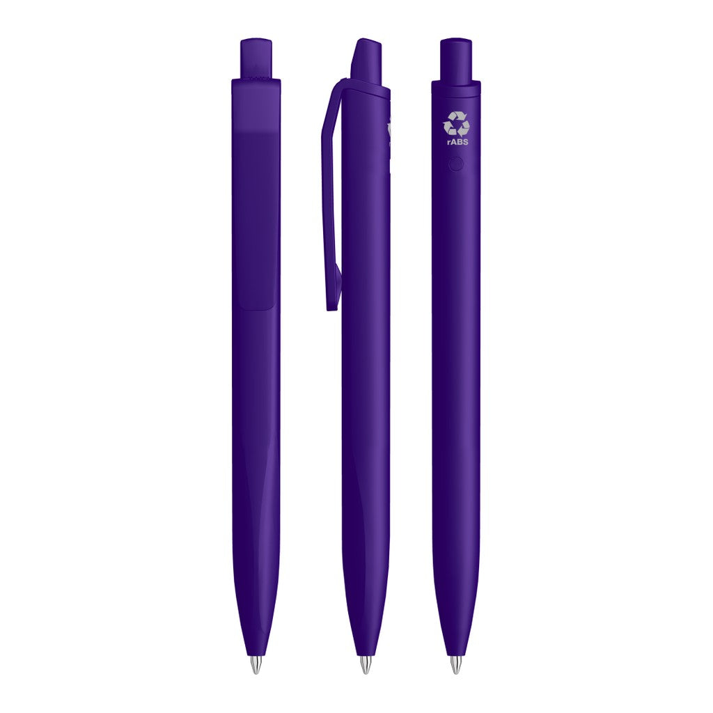 Druckkugelschreiber gedeckt matt mit ergonomischem Griff – Violett