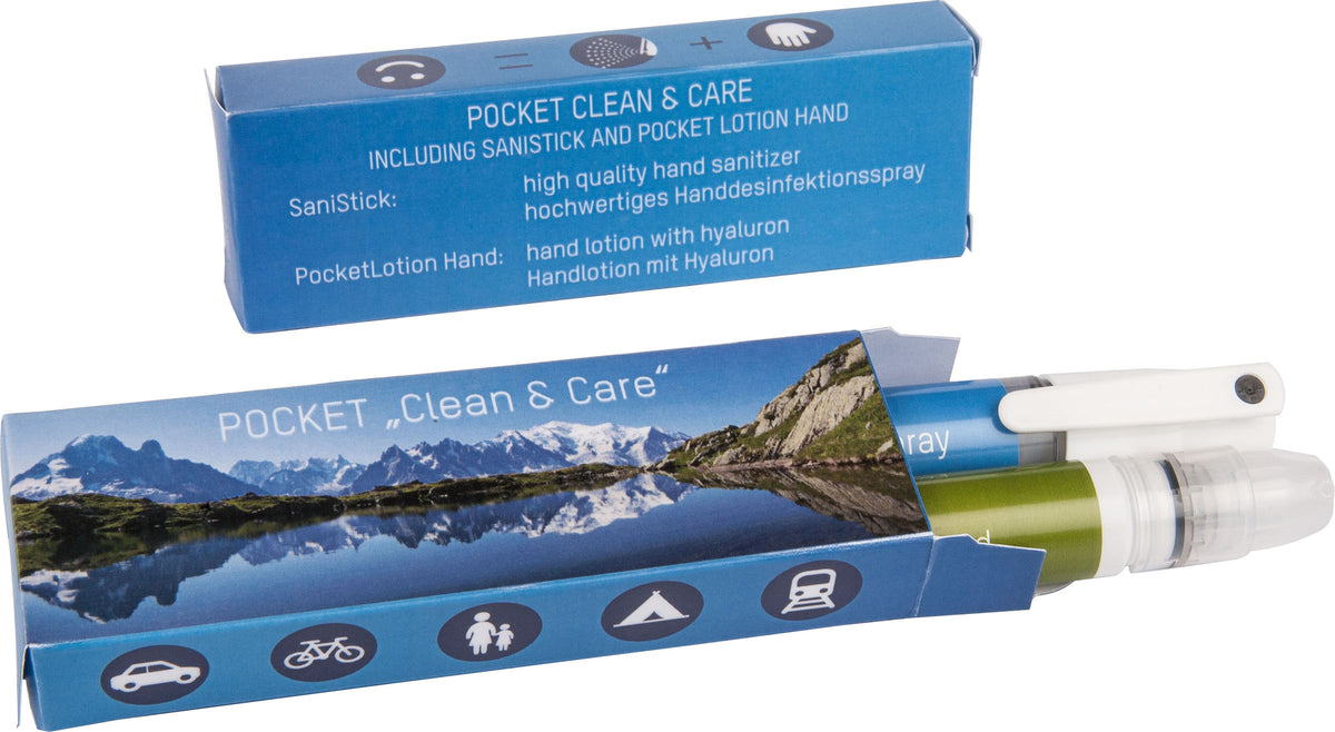 Duo aus Handdesinfektion und Handlotion in Faltschachtel
