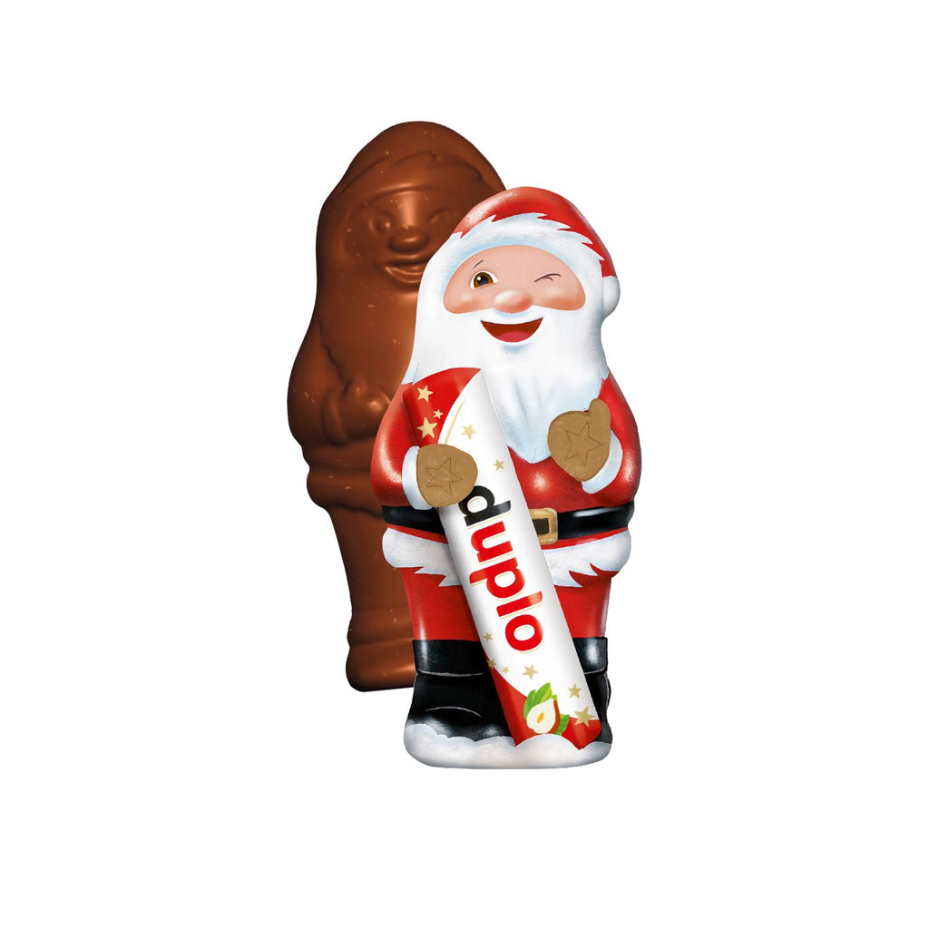 4c Digitaldruck auf der Verpackung des Duplo Weihnachtsmanns, sorgt für ein ansprechendes und festliches Design.