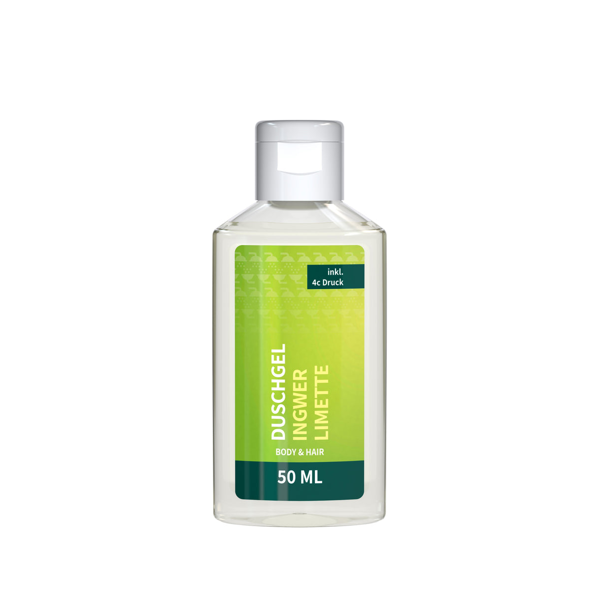 Duschgel Ingwer Limette 50 ml Flasche mit Klappdeckel