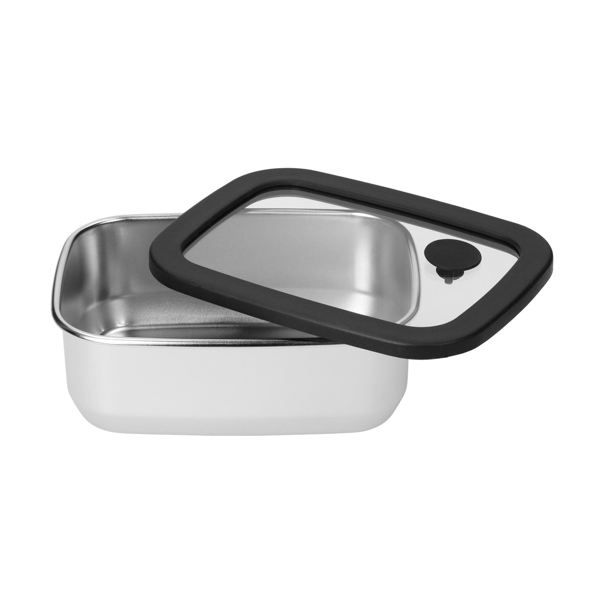 Edelstahl-Lunchbox mit Glasdeckel „RILO“, 550 ml