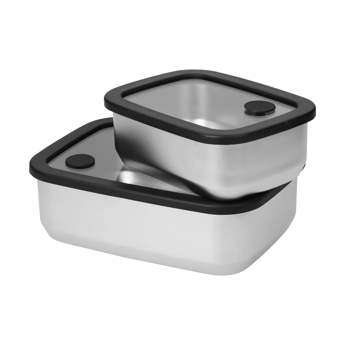 Edelstahl-Lunchbox mit Glasdeckel „RILO“, 550 ml