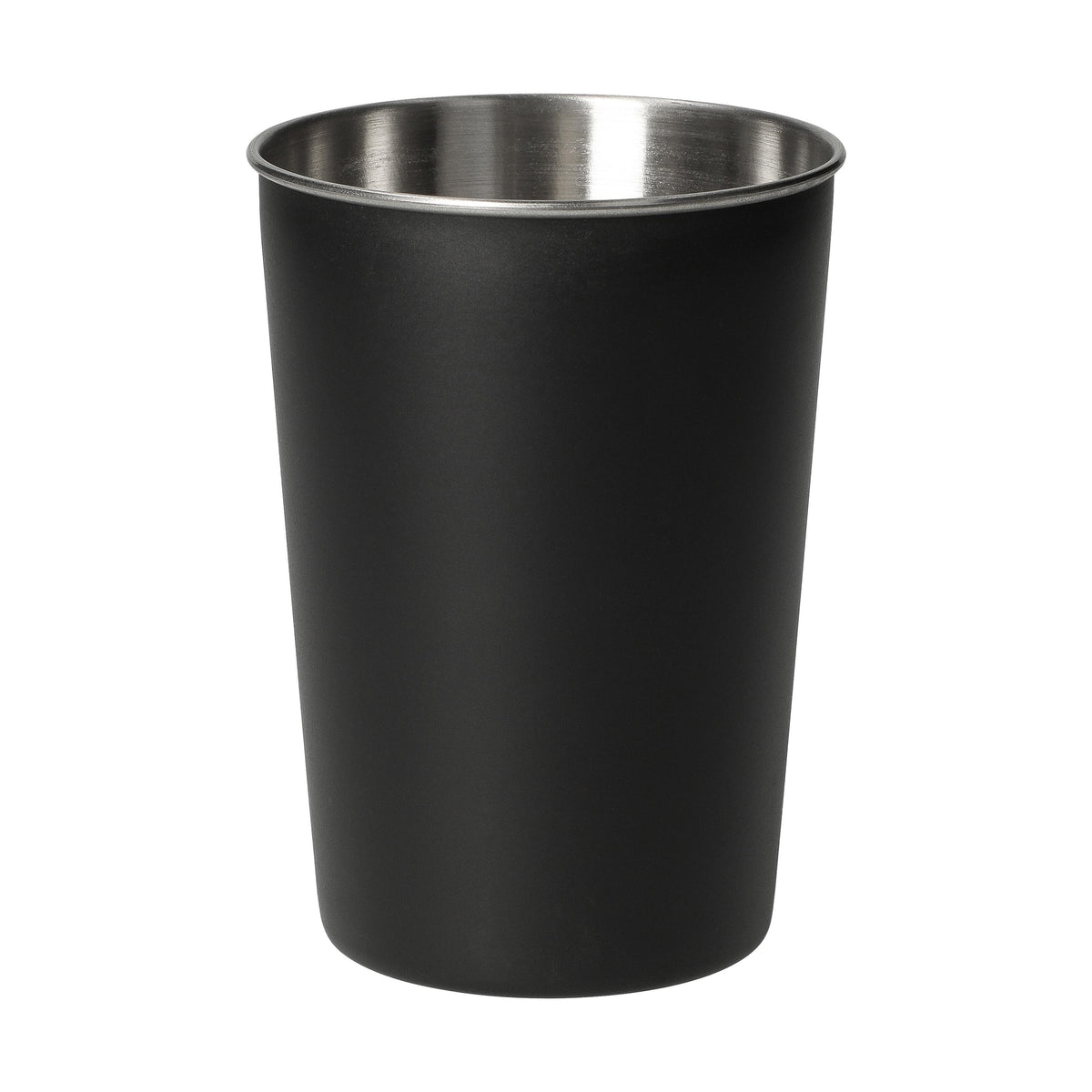 Edelstahlbecher „Metallo“, 270 ml – Schwarz