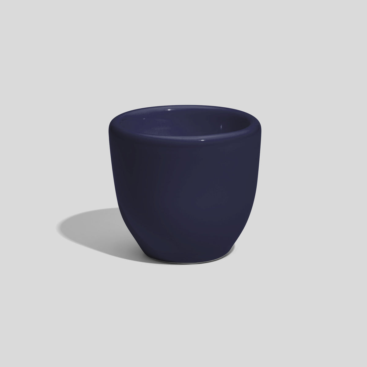 Eierbecher aus Keramik mit Wulstrand, 6 cm hoch – Marineblau