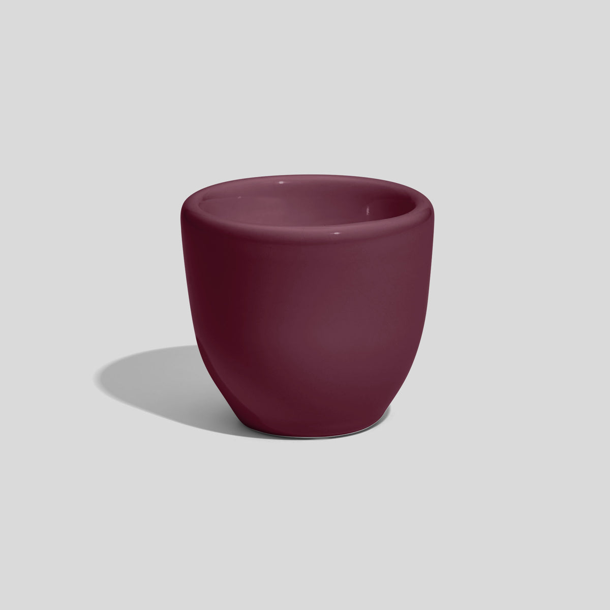 Eierbecher aus Keramik mit Wulstrand, 6 cm hoch – Mauve