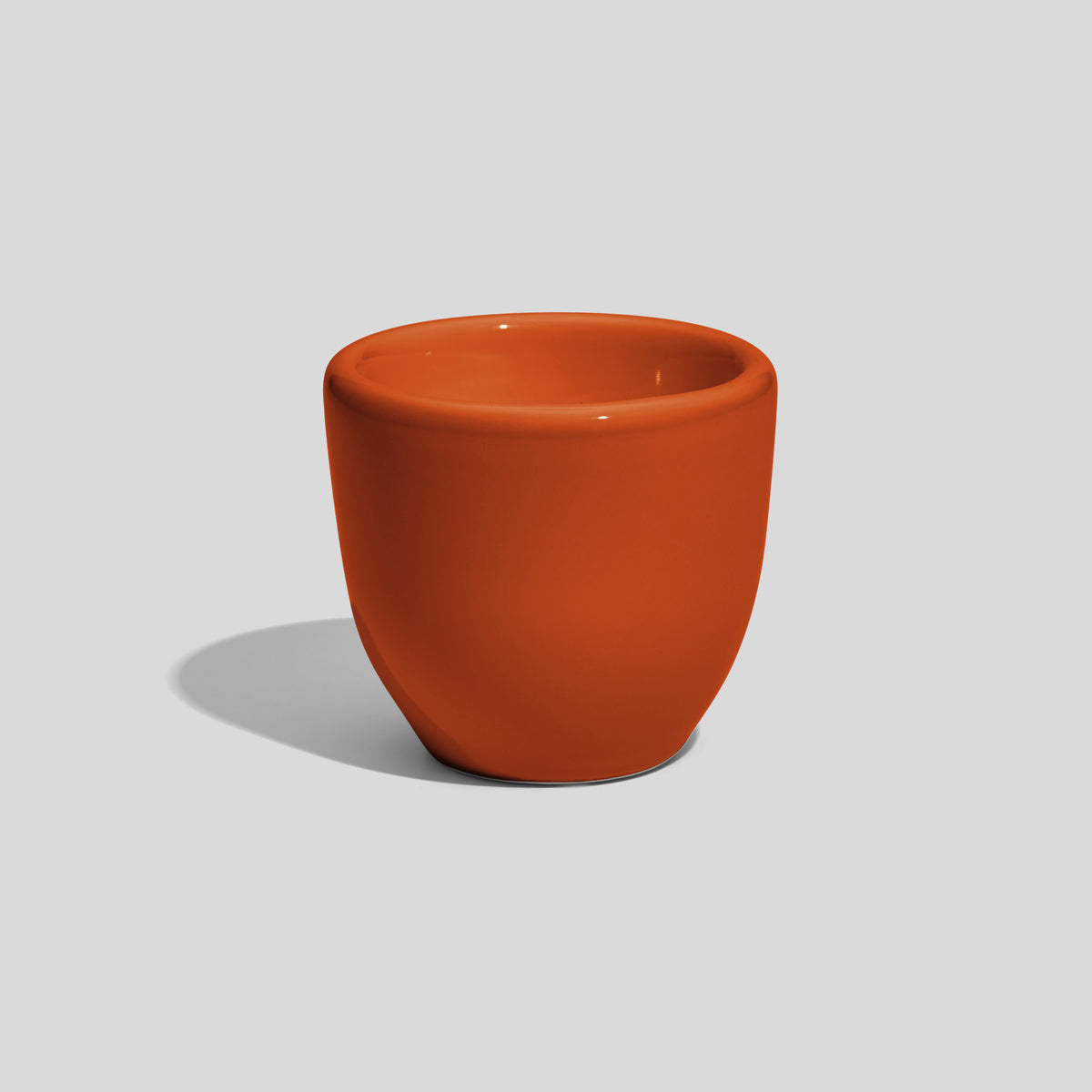 Eierbecher aus Keramik mit Wulstrand, 6 cm hoch – Orange