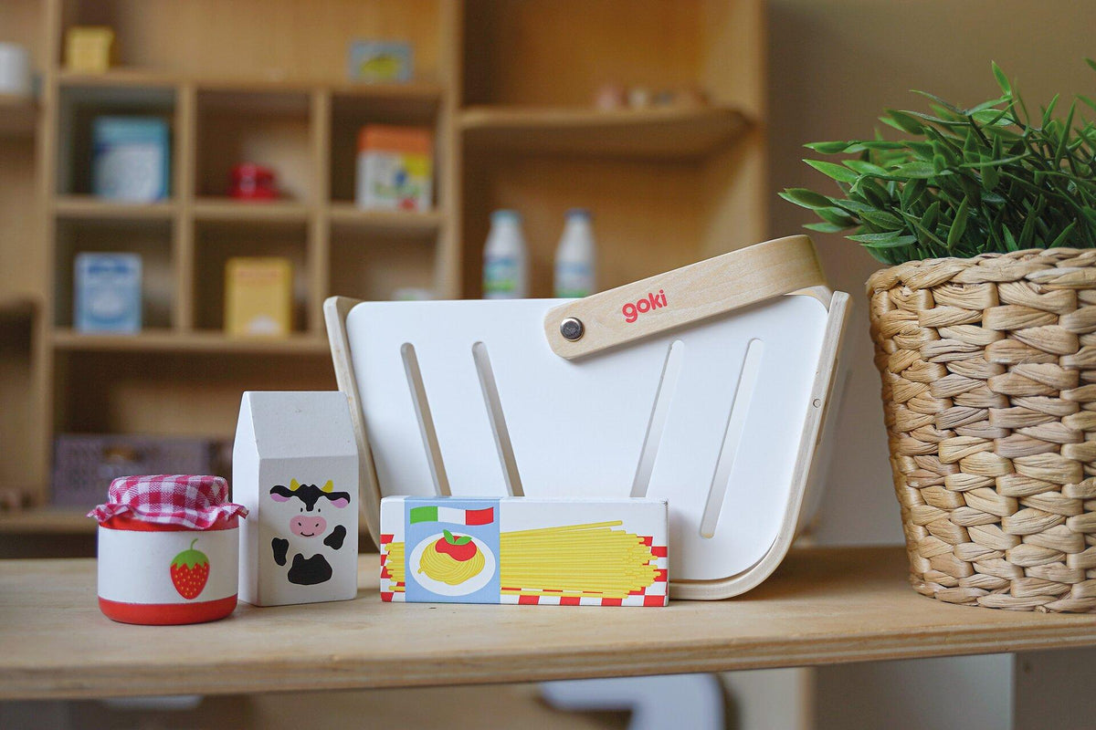 Einkaufskorb für Kinder aus Filz und Holz von goki