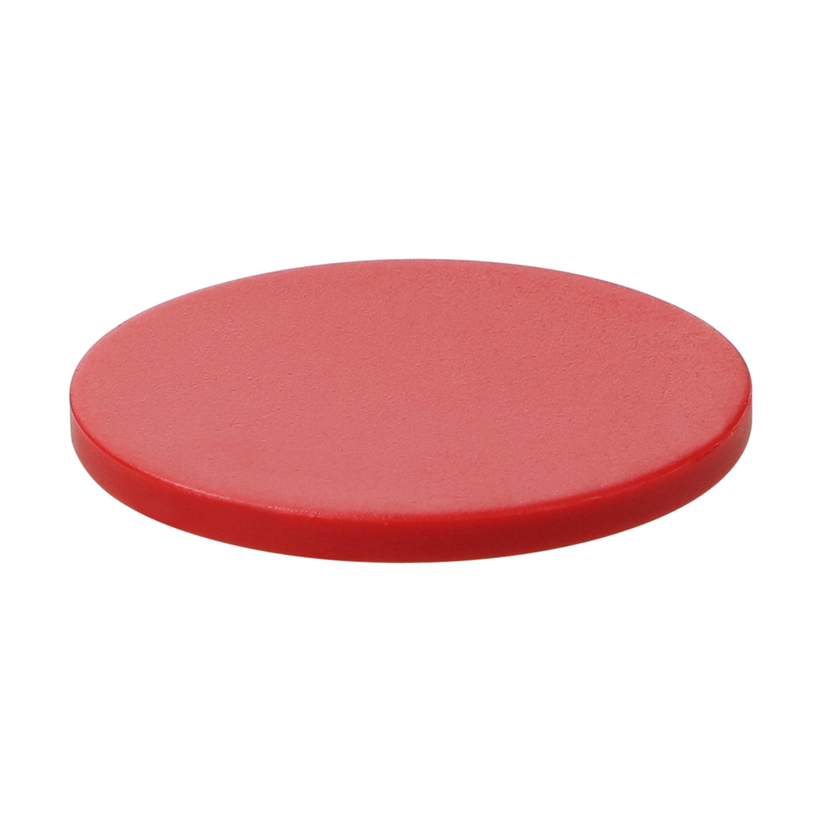 Einkaufswagenchip ohne Loch – Rot