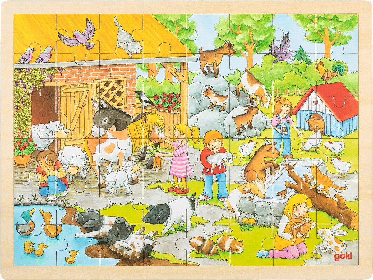 Einlegepuzzle Streichelzoo – Ansicht