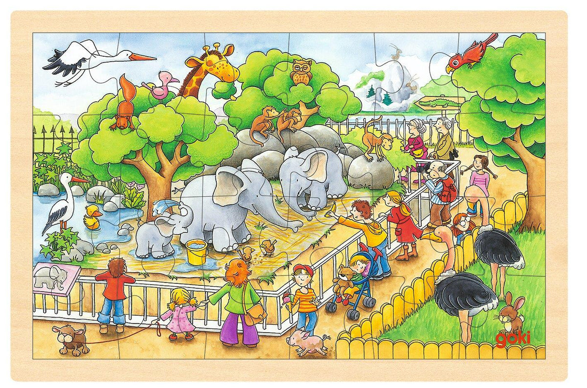 Einlegepuzzle Zoobesuch von goki