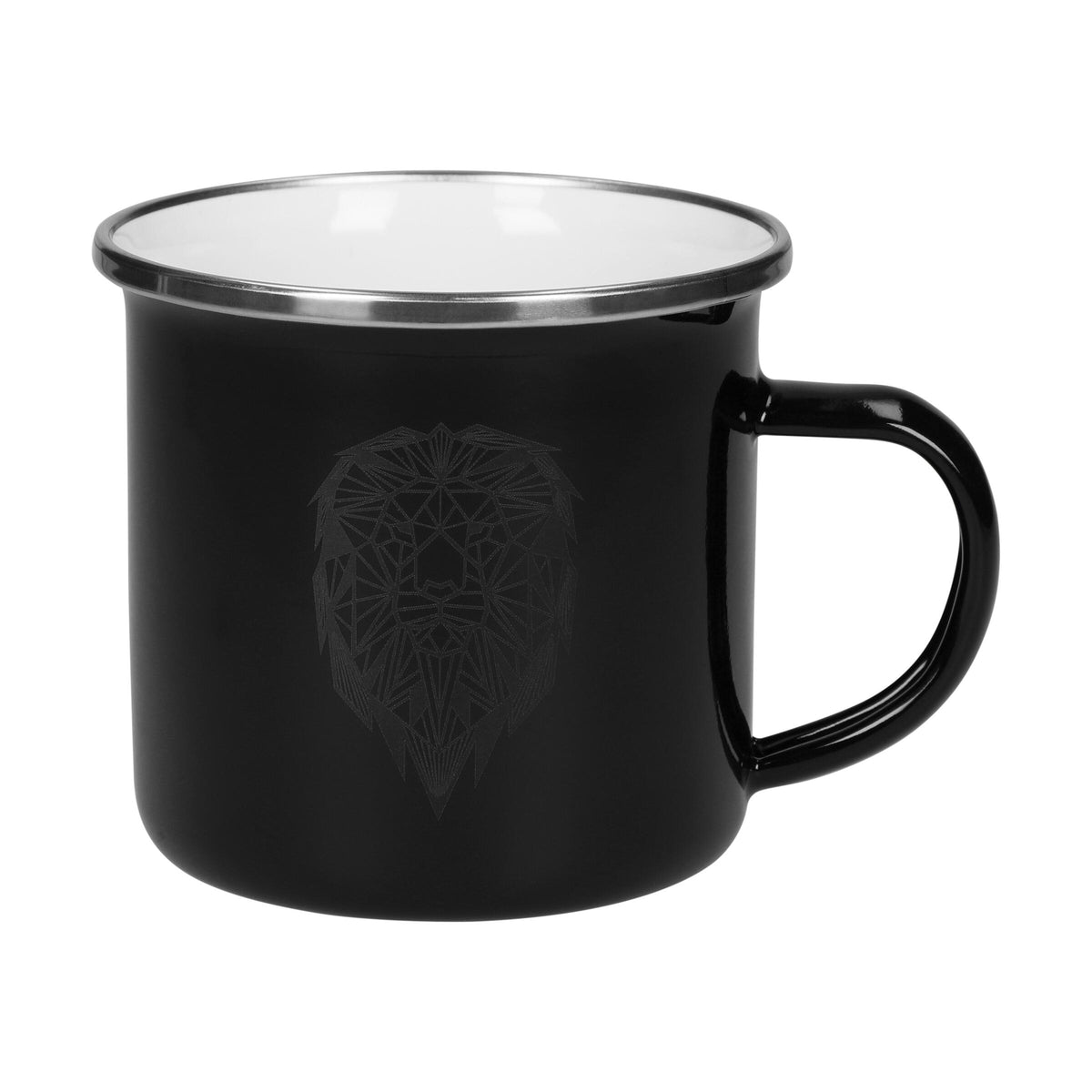 Emaille-Becher „Cozy“, 300 ml, schwarz