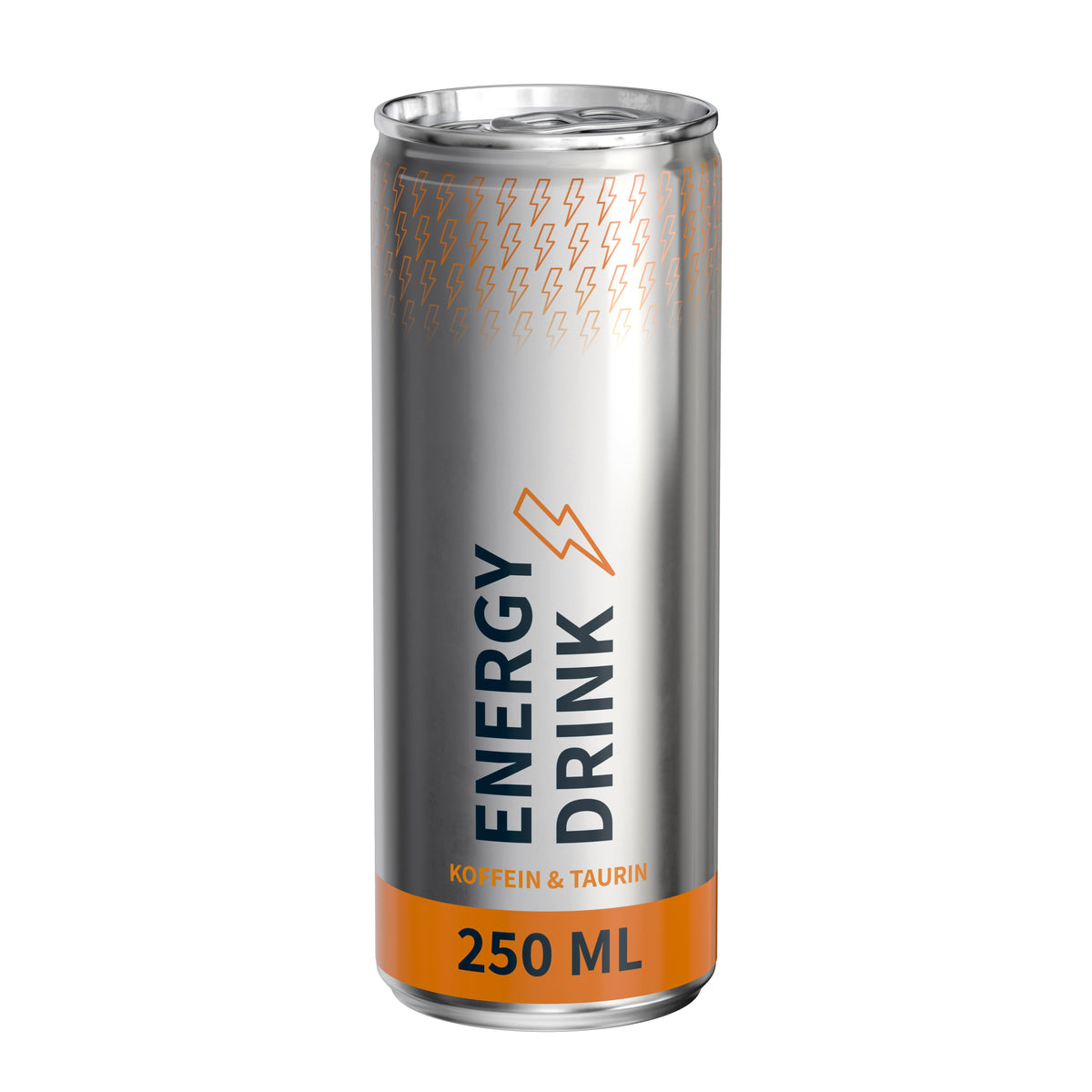 Energy Drink Classic 250 ml Dose mit Fullbody Etikett – transparent glänzend