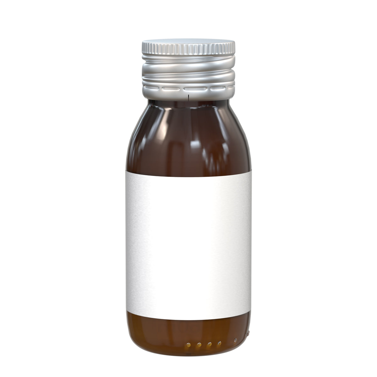 Energy Shot Guarana 60 ml Flasche aus Glas mit Etikett