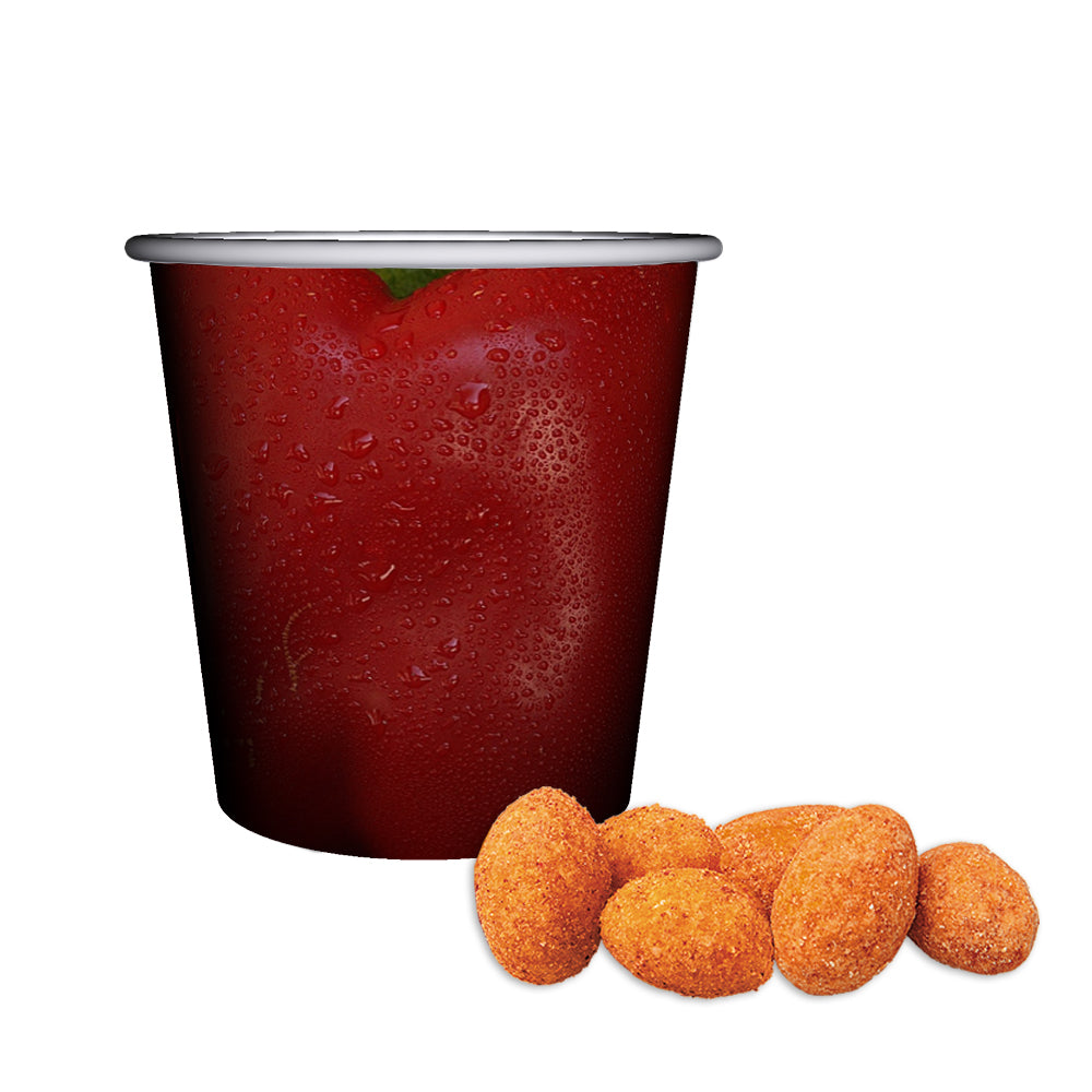 Erdnussmischungen im Snackbecher Mini – Erdnüsse Chili, ca. 30 g