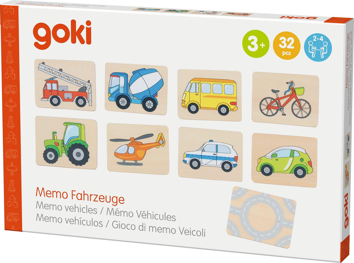 Fahrzeugmemo mit Bagger und Betonmischer aus Holz – vierte Ansicht