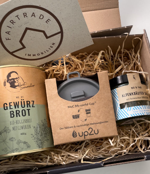 Geschenkbox für Fairtrade Immobilien