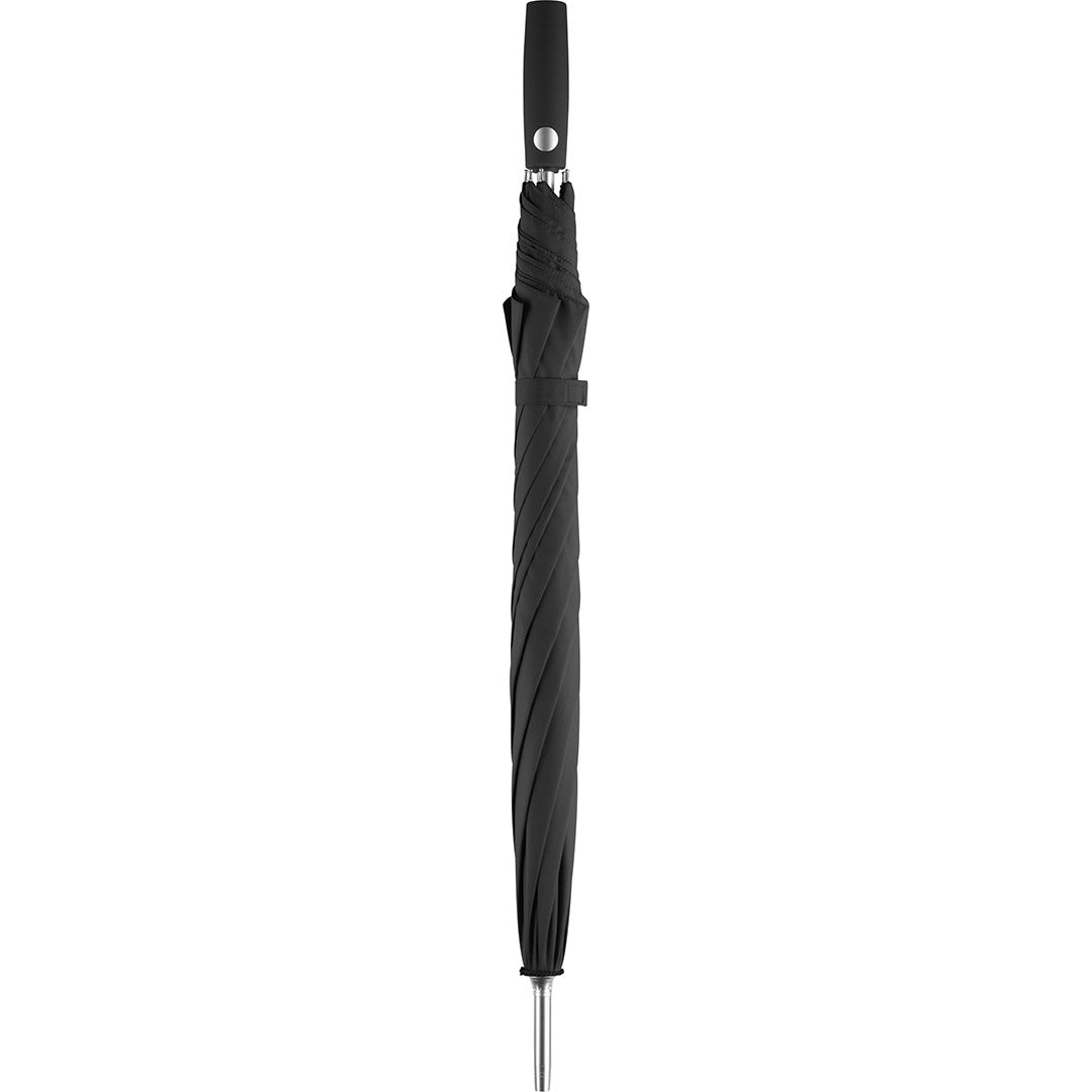 FARE Alu Stockschirm AC mit farbigem Griff – Schwarz