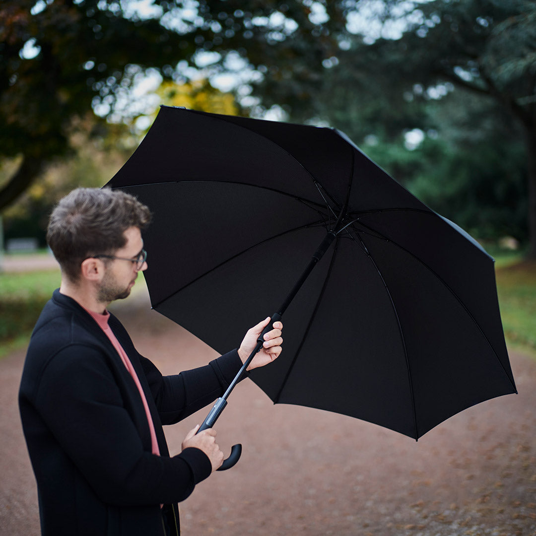 FARE Gästeschirm Carbon Style mit Automatik – Schwarz wS