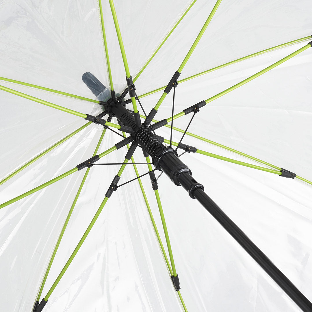 FARE Gästeschirm Pure transparent mit Automatik – Transparent / Limette