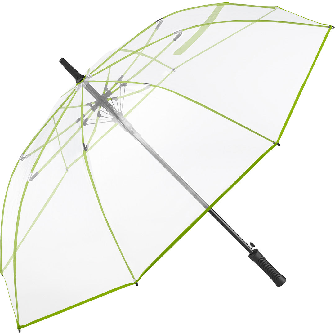FARE Gästeschirm Pure transparent mit Automatik – Transparent / Limette