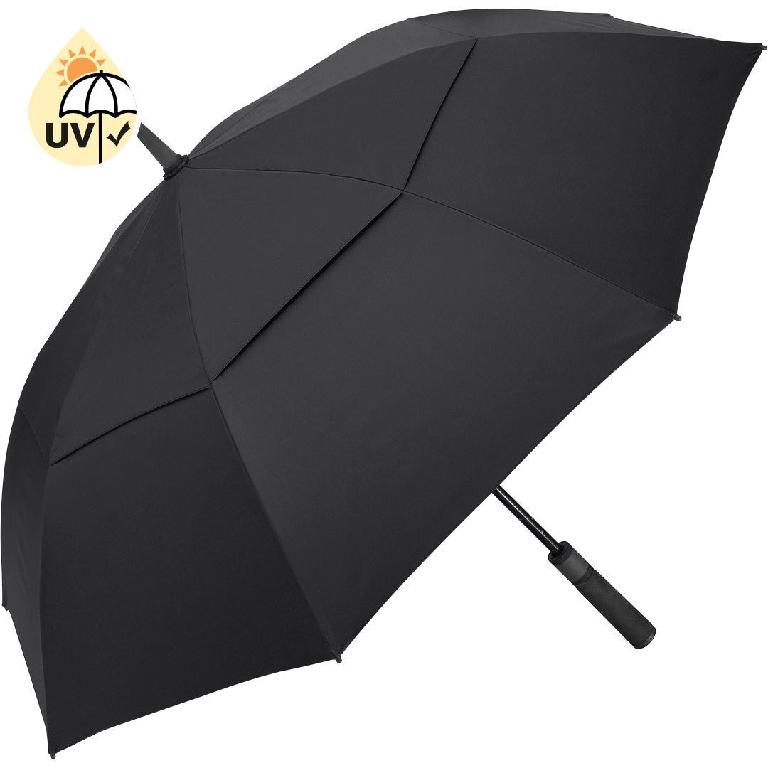 FARE Golfschirm Doubleface XL Vent – Schwarz/schwarz wS