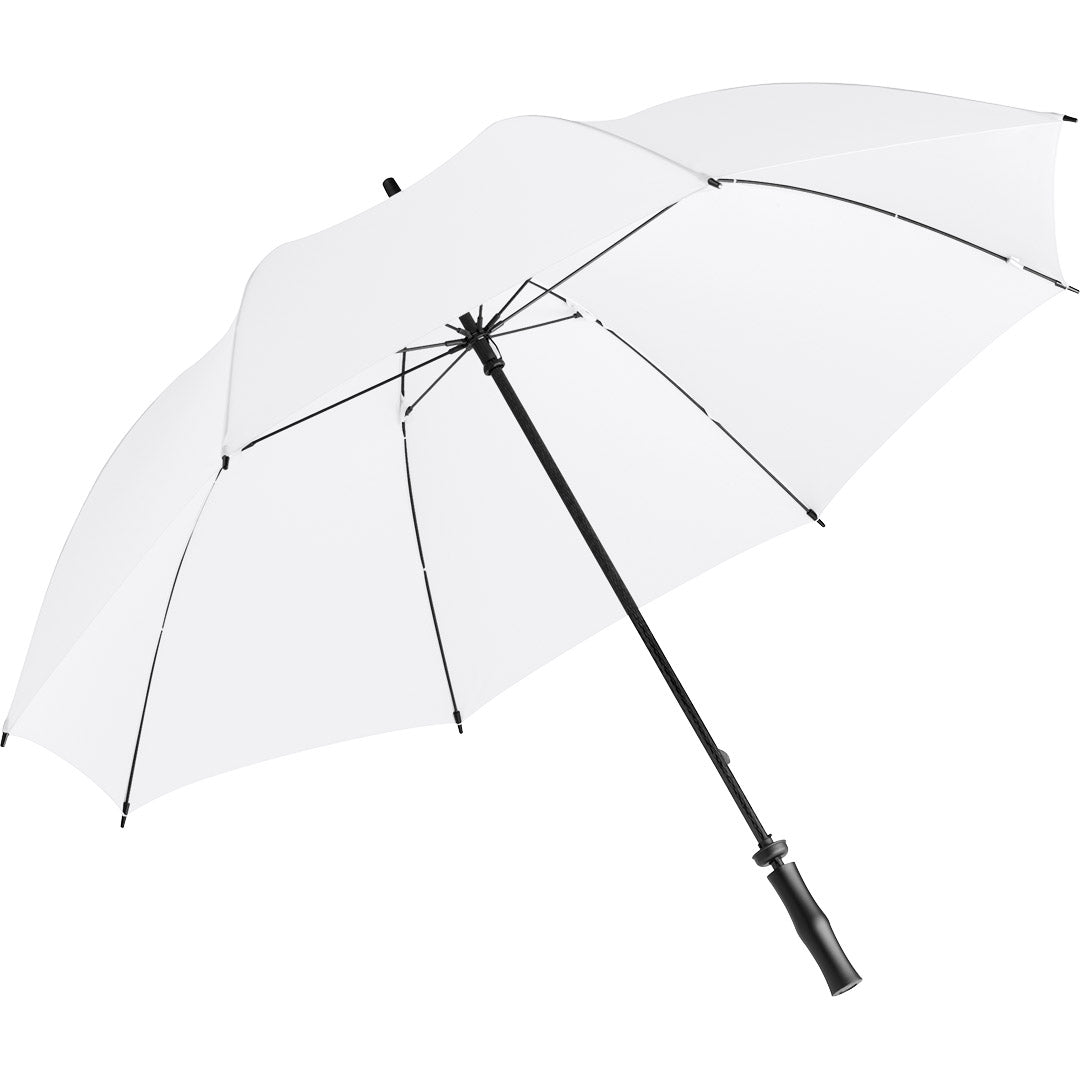 FARE Golfschirm Fiberglas mit Handöffnung – Weiß