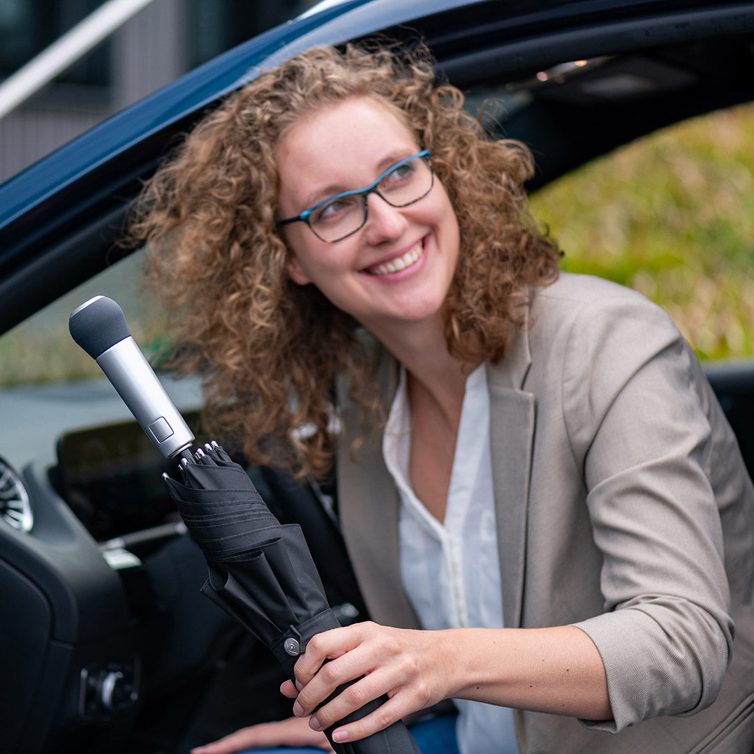 FARE Midsize Stockschirm Gearshift mit Schaltknauf – Schwarz wS