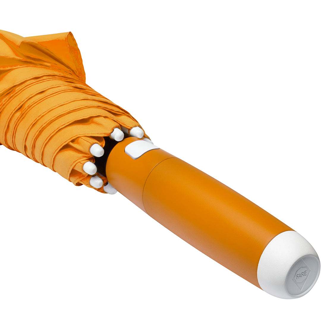 FARE Midsize Stockschirm Whiteline mit Automatik – Orange