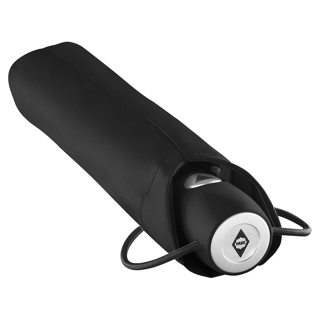 FARE Mini Taschenschirm AC mit Automatik – Schwarz