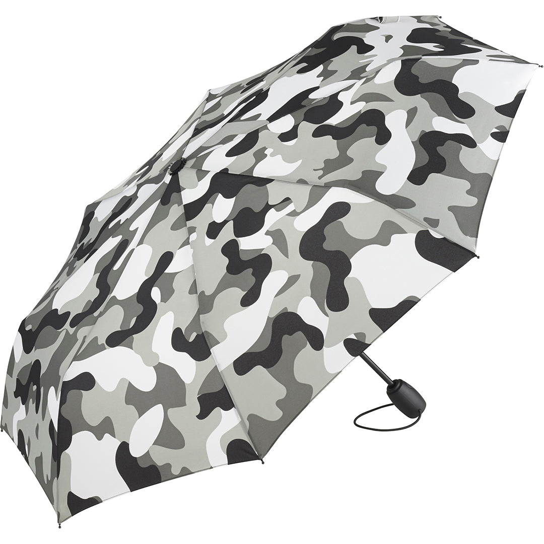 FARE Mini Taschenschirm AOC Camouflage – Grau / Kombi