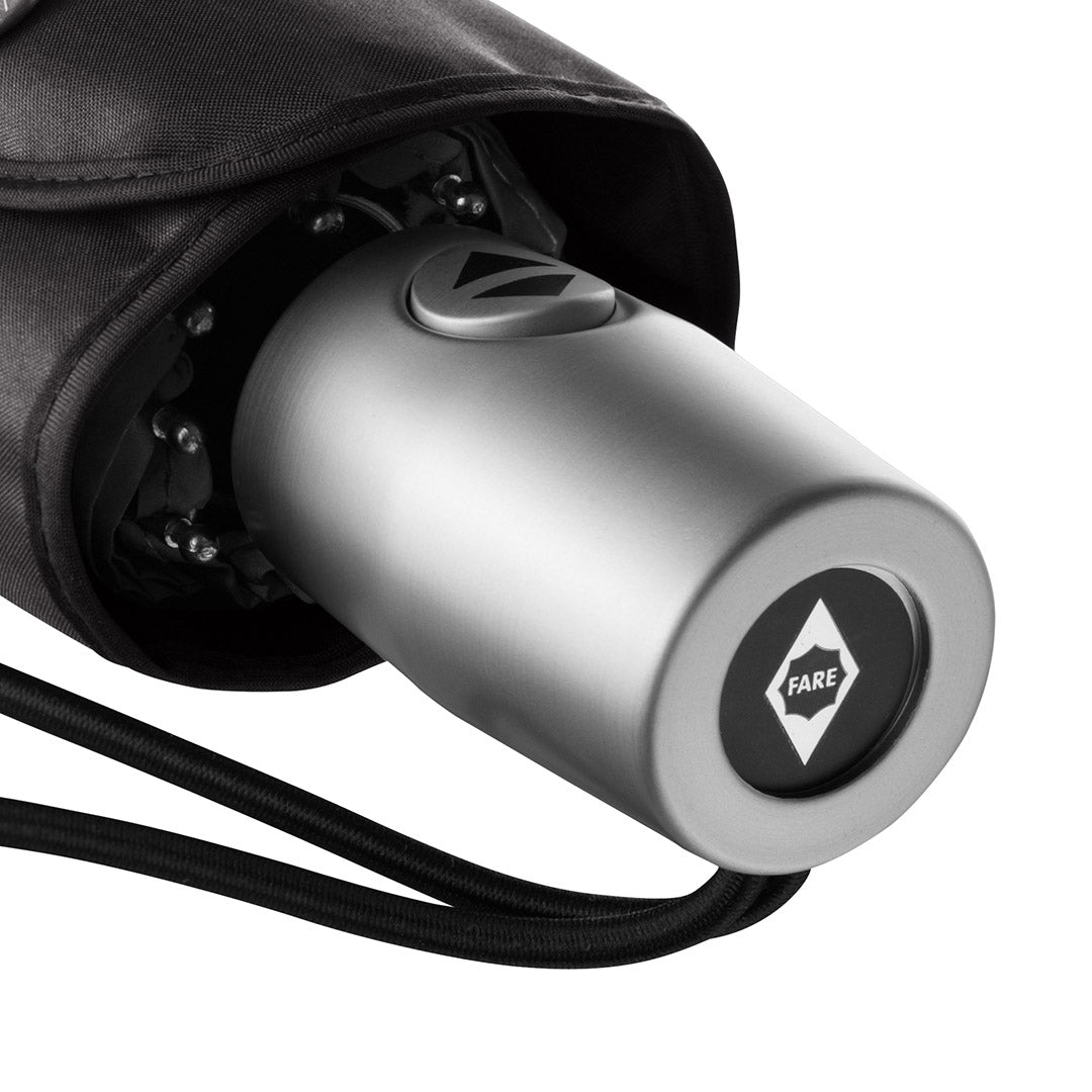 FARE Oversize Taschenschirm AOC mit Reflexpaspel – Schwarz