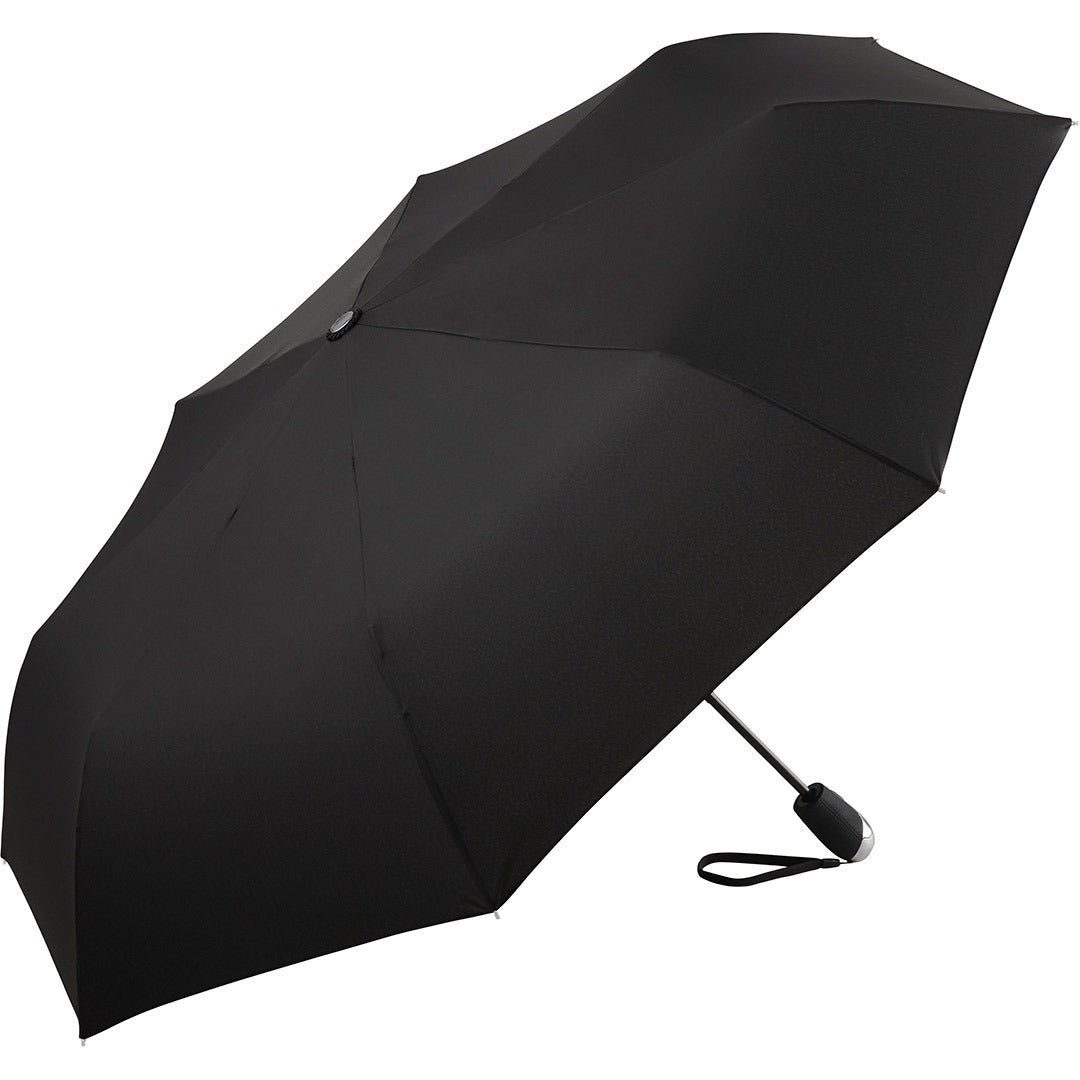 FARE Oversize Taschenschirm Steel mit Metalldetails – Schwarz